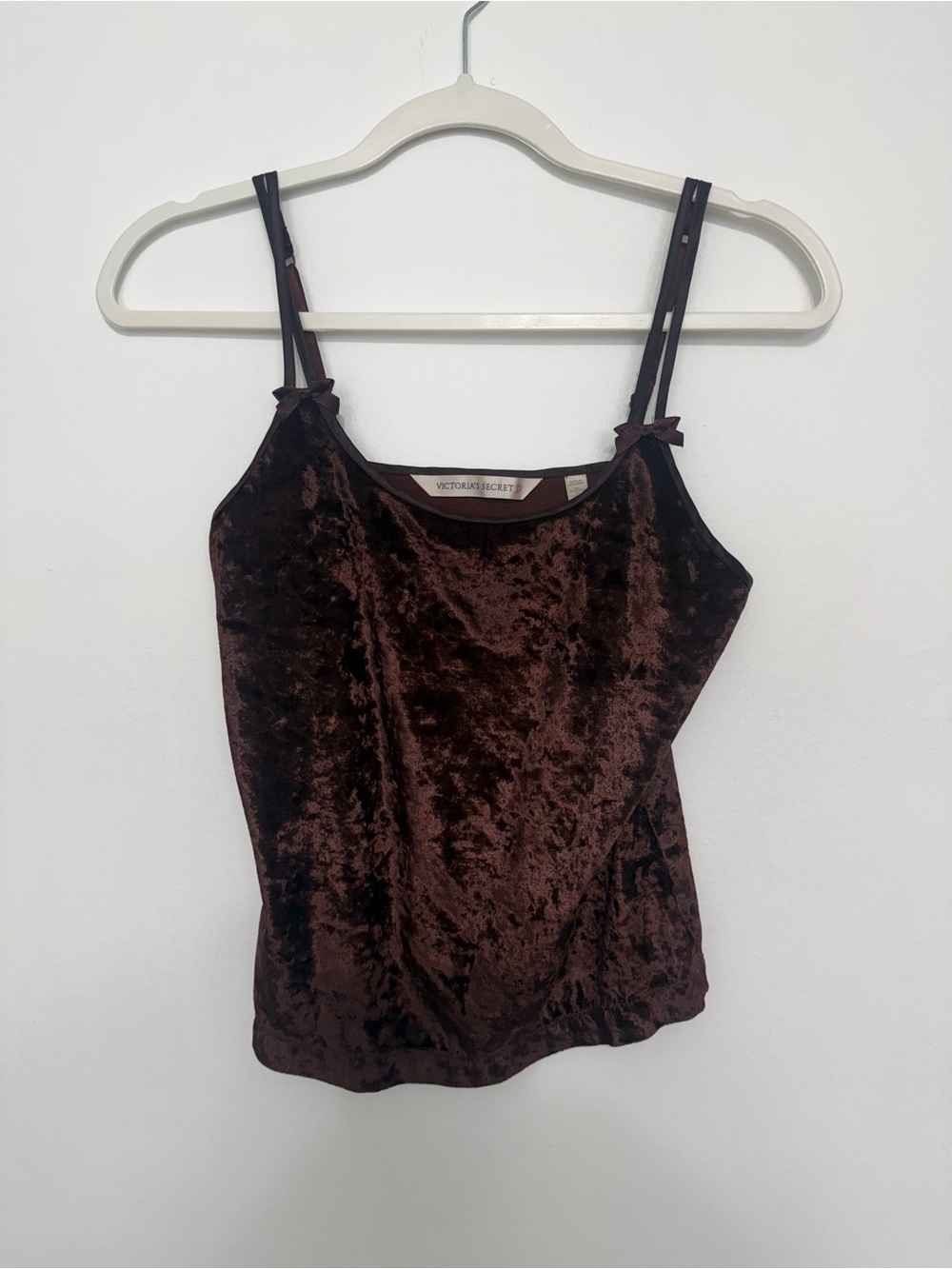 Y2K Victoria's Secret Chocolate Brown Velvet Camisole